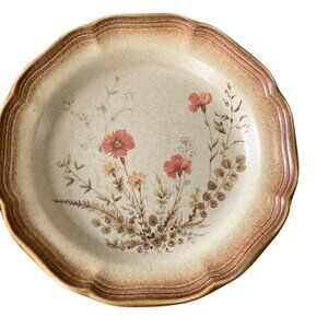 Vintage Mikasa Whole Wheat Jardiniere E8016 Stoneware Salad Plates Set Of 2 Flor